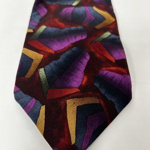 Jerry Garcia Silk Tie Stonehenge LTD 100% silk abstract print see pic for color